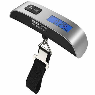 

Portable LCD Display Electronic Luggage Scale 110lb 50 Kg Temperature Sensor Digital Hanging Electronic Luggage Scale