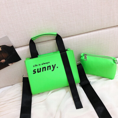 

Tailored Womens Fashion Fluorescence Color Bag Composite Bag Casual Bag Shoulder Bag