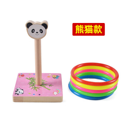 

Animal ring game kindergarten program activity ring game children toy wooden throwing ring toy