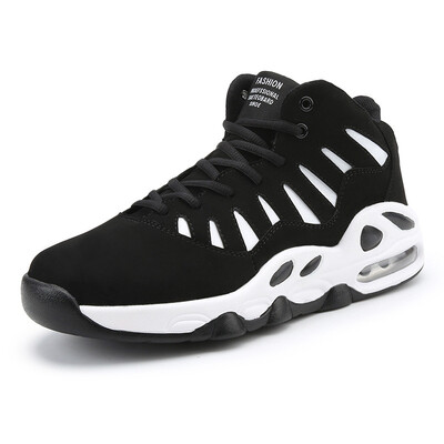 

Spring new basketball shoes youth male air cushion large size high to help casual sports shoes