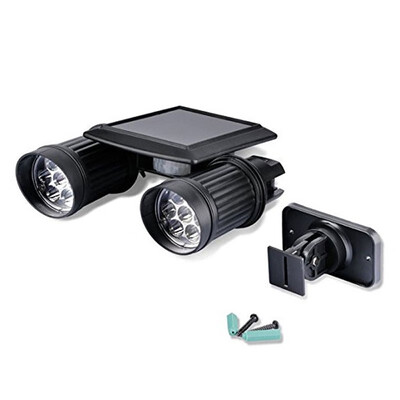 

4-Pack 14 LED Solar Powered Lights PIR Motion Sensor Dual Head Spotlight Adjustable Waterproof 14 LED Wall Light