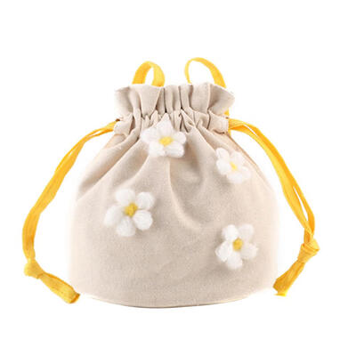 

Floral Decor Bag Women Shoulder Messenger Handbag Drawstring Canvas Bags