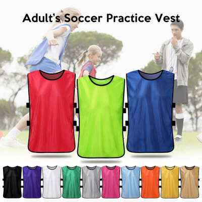 

6 PCS Adults Soccer Pinnies Quick Drying Football Jerseys Sports Scrimmage Practice Sports Vest Team Training Bibs