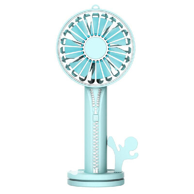 

Portable Mini Fan USB Small Desktop Silent Home Office Holdable Fans Gift Azure