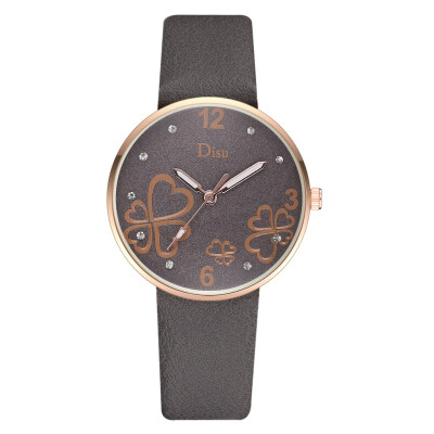 

Korean fashion print watch wish hot casual ultra-thin PU belt fashion watch retro watch