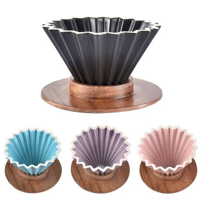 

Greensen Wooden Coffee Dripper Holder Coffee Filter Cup Stand Pallet