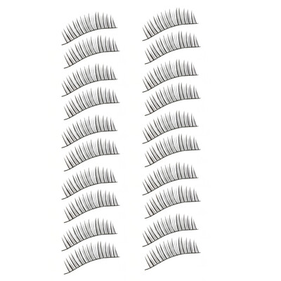 

False Eyelashes Realistic Natural Long Nude Look for Three Trees 10 Pairs