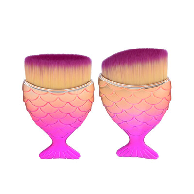 

〖Follure〗2PCS Fish Scale Brush Fishtail Bottom Brush Powder Blush Makeup Cosmetic Brush