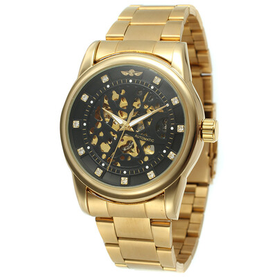 

T-Winner genuine hollow mens mechanical watch mens watch mens mechanical watch steel belt table