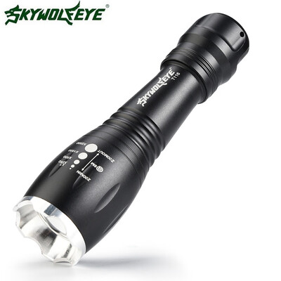 

Saidsome Tactical 5Modes T6 18650 LED Flashlight Zoomable Military Powerful Torch Lamp flashlight lamp