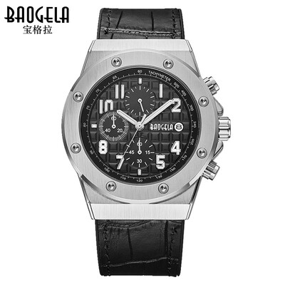 

Baogra baogela watch waterproof three-eye multi-function mens watch mens sports watch quartz watch watch