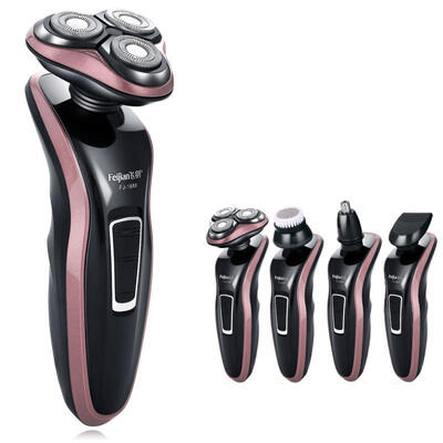 

4-in-1 4D Rechargeable Triple Blade Electric Shaver Razor Washable Beard Trimmer Shaving Machine For Men