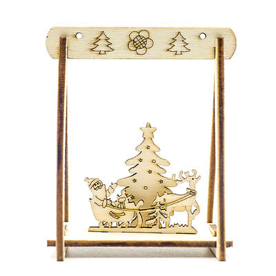 

3D DIY Wooden Christmas Ornament Splicing Desk Decorations Home Holiday Fesival Gift