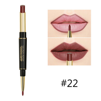 

12 Color Double Head Velvet Lips Pigment Lipstick Matte Lipstick Cosmetic Waterproof Long Lasting Moisturizing Makeup