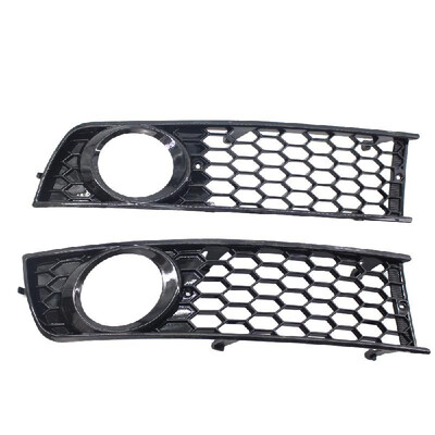 

Bumper Grilles Front Lower Side Fog Light Grille Grill Bumper  & R Black Fit for Audi A4 B6 2001-2005