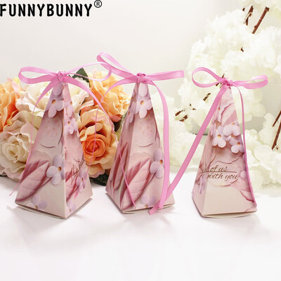 

FUNNYBUNNY Wedding Candy Box Sharp Vertebra Candy Box Table Gift Candy Bag Paper Boxes for Packaging Gift Box