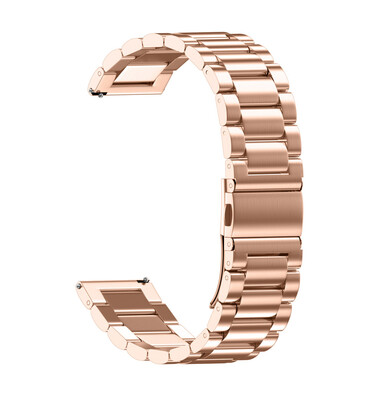 

Gobestart Universal Loop Stainless Steel Link Watch Strap Bands Strap Foldover Clasp 22MM