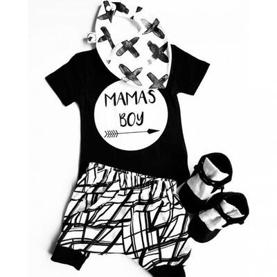 

2pcs Baby Boys Clothes Summer Short Sleeve ShirtShort Pants Kids Outfits Set