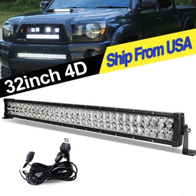 

420W 32inch LED Light Bar Flood Spot Driving for Ford Marine 4X4WD ATV Wiring