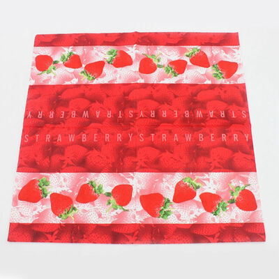 

New Hot 20 Pcs 33x33cm Party Love With A Colorful Printed Napkin 100 Raw Wood Pulp Food-grade Water-based Ink Dye Printing