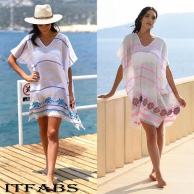 

Women Vintage Floral Loose Shawl Kimono Cardigan Boho Bikini Cover Tops Blouse