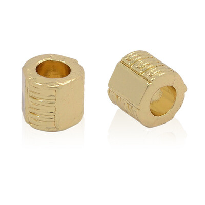 

Nickel Free & Lead Free Unfading Golden Alloy European Beads Large Hole Column Beads 6x10mm Hole 5mm