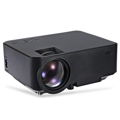 

RUISHIDA M1 Mini 1500 Lumens 800 x 480 Pixels Projector with VGA HDMI USB SD Card Slot for Home Office Education