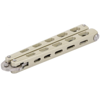 

Greensen Stainless Steel Practice Butterfly In Balisong Trainer Training Folding Knife Dull Tool