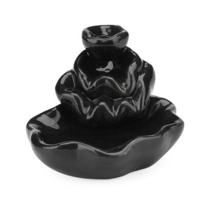 

Lotus Ceramic Censer Cone Smoke Backflow Incense Burner Office Home Decor