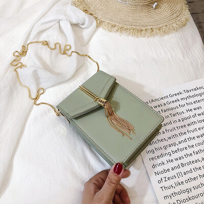 

Summer ins mobile phone bag female 2019 new wave Korean version of the wild single shoulder slung fashion chain small square bag