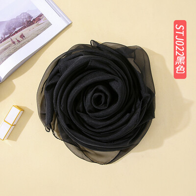 

Summer sunscreen solid color silk scarf sunscreen beach towel Korean version of ice silk clear scarf shawl wholesale