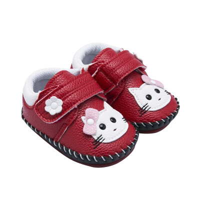 

Newborn Girls boys Shoes Baby First Walkers Shoes Cat Printed Toddler Anti-Slip Soft Baby First Walkerss Pu Shoes 0-12M