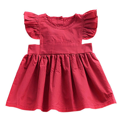 

Newborn Baby Girls Summer Party Princess Pageant Dress Kid Toddler Navy Casual Dress Baby Girl Clothes