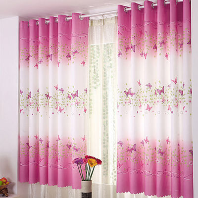 

200cm x 95 cm Curtain Floral Panel Curtain For Bedroom Balcony Room Divider Modern Home Decor