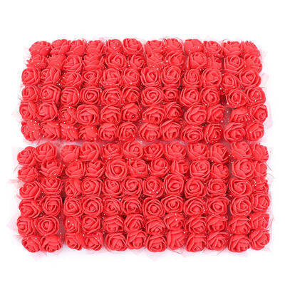 

144pcs 2cm Mini Foam Rose Artificial Flower Bouquet Multicolor Rose Flower