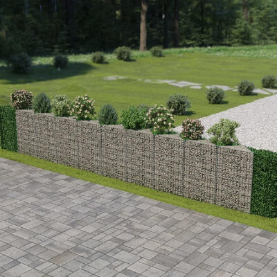 

Gabion Wall Galvanized Steel 248"x118"x394
