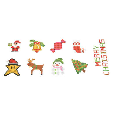 

DIY Christmas Kids Round Diamond Stickers Full Drill Diamond Painting Kits