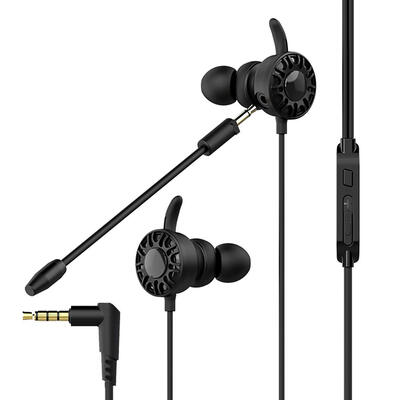 

T5 35mm Wired In-Ear Earphone Volume Control Headset Earbud with Dual Mic