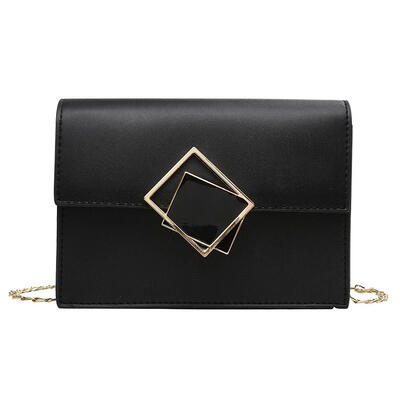 

Solid Color Chain Shoulder Handbags Women PU Leather Flap Crossbody Bags