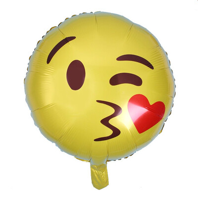

FUNNYBUNNY 18" Foil Reusable Emoji Funny Faces Happy Birthday Party Balloons Party Supplies