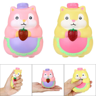 

YIWULAFavorite Squirrel Scented Squishies Slow Rising Squeeze Toys Stress Reliever Toy