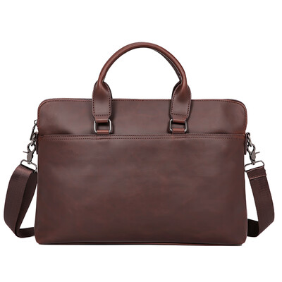 

Fashion casual handbag Korean shoulder bag Messenger bag business retro briefcase 156 inch computer bag mens bag