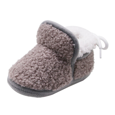 

Autumn Winter Cute Baby Warm Anti-slip Soft Soles Shoes First Walkers Casual Boots Shoes