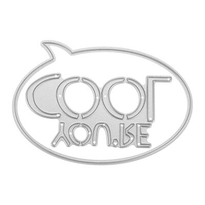 

2pcs Youre Cool Cutting Dies Stencils Scrapbook Embossing DIY Album Cards