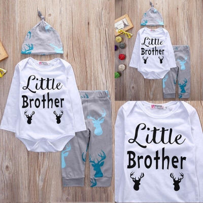 

Newborn Baby Boy Clothes T Shirt Tops Romper Long Pants Leggings Hat Outfits Set