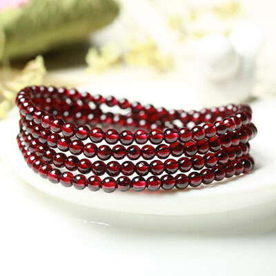 

Red garnet pearl beads bracelet womens fashion accessories trend bracelets transport jewelry