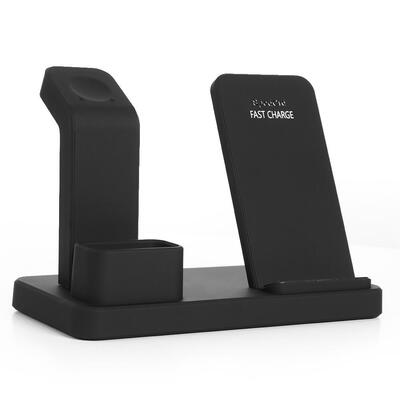 

3 in 1 Qi Wireless Charging Stand for iPhone for AirPods for Apple Watch