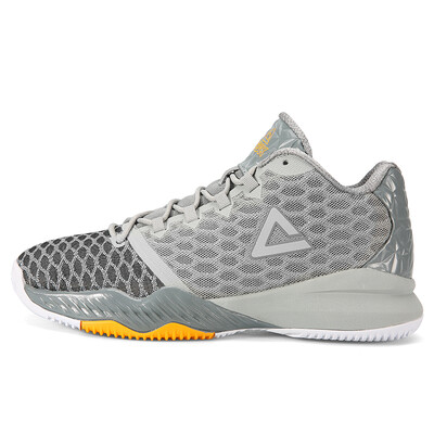 

PEAK mens shoes new outfield basketball shoes non-slip wear-resistant competition boots sports shoes DA830321 light gray 42 yards