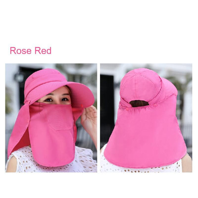 

Outdoor 360° Sun Protection Wide Brim Sun Hat UV Protection Cap with Detachable Neck Face Flap Cover for Fishing Hiking Camping Cl