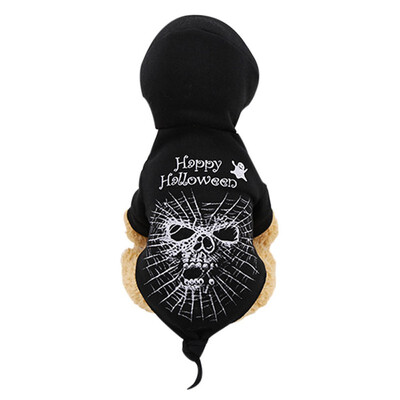 

Pet Black Funny Cosplay Costume Halloween Puppy Clothes Small Dog Coat Pet Apparel Cosplay Suit